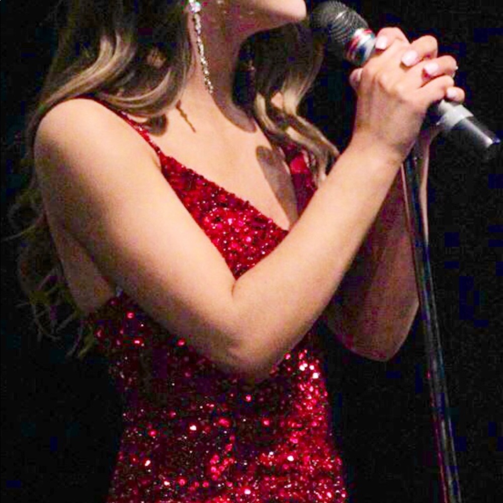 Ellie Wilde Red Sequin Dress